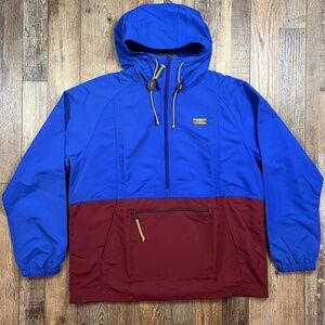 LL Bean 500907 Mountain Classic Anorak Jacket Menโs Large L Regatta Blue NWT
